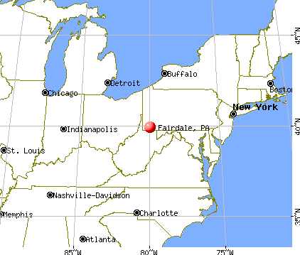 Fairdale, Pennsylvania map