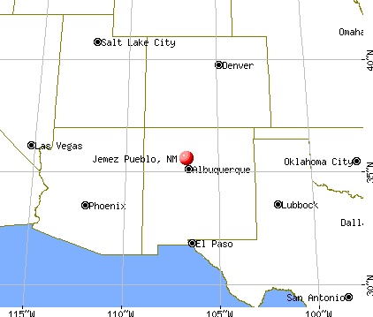 Jemez Pueblo, New Mexico map