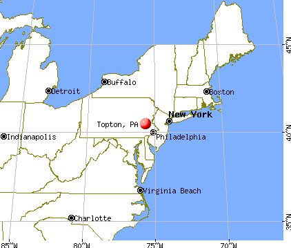 Topton, Pennsylvania map
