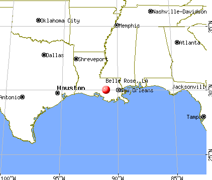 Belle Rose, Louisiana map