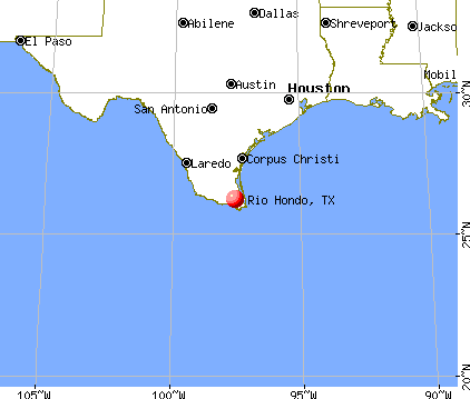 Rio Hondo, Texas map