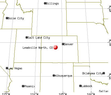 Leadville North, Colorado map