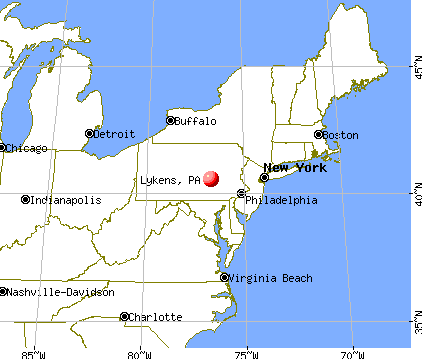 Lykens, Pennsylvania map