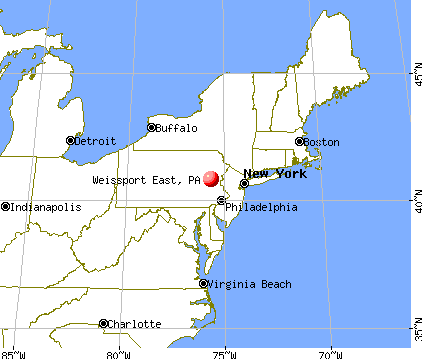 Weissport East, Pennsylvania map