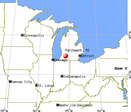 Parchment, Michigan map