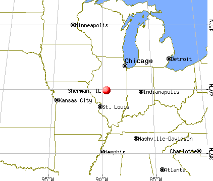Sherman, Illinois map