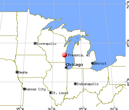 Fredonia, Wisconsin map