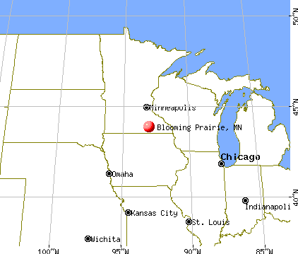 Blooming Prairie, Minnesota map