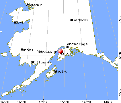 Ridgeway, Alaska map