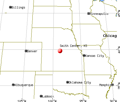 Smith Center, Kansas map