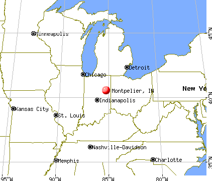 Montpelier, Indiana map