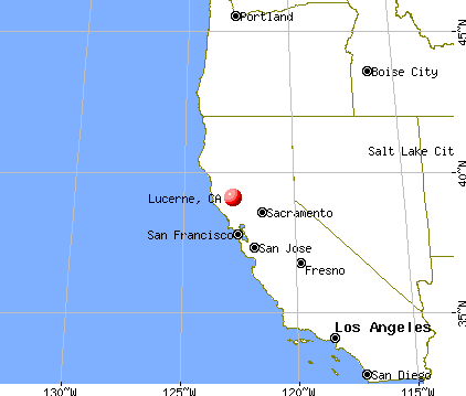 Lucerne, California map