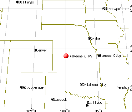 WaKeeney, Kansas map