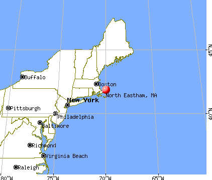 North Eastham, Massachusetts map