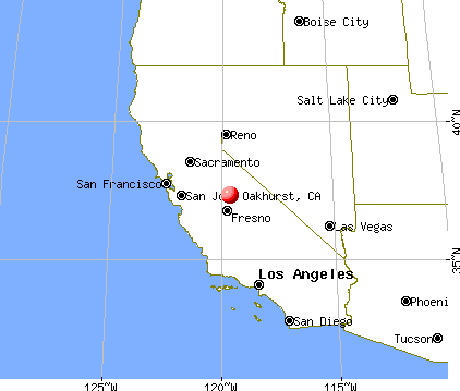 Oakhurst, California map