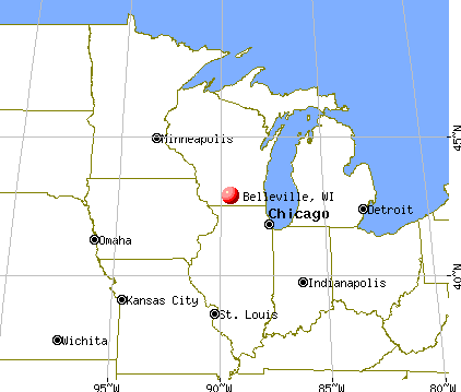 Belleville, Wisconsin map