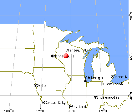 Stanley, Wisconsin map