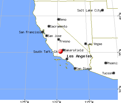 South Taft, California map