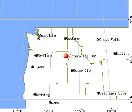 Enterprise, Oregon map