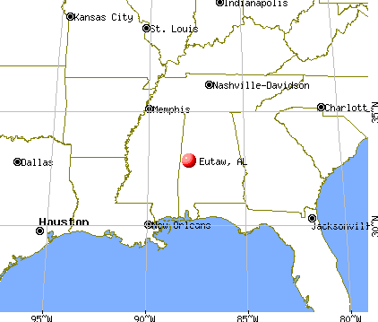 Eutaw, Alabama map