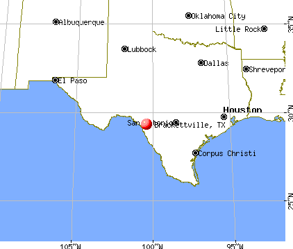 Brackettville, Texas map