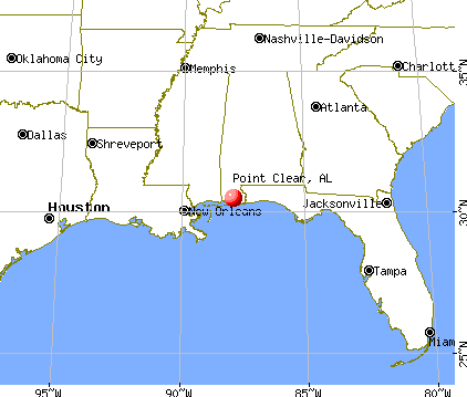 Point Clear, Alabama map