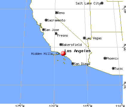 Hidden Hills, California map