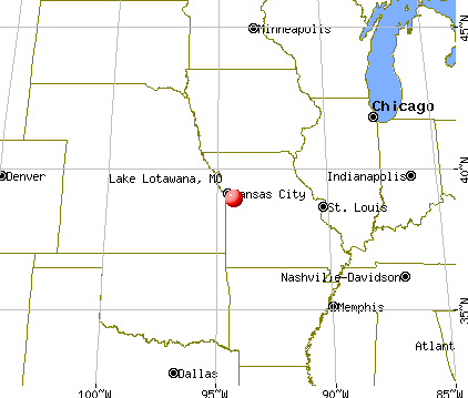 Lake Lotawana, Missouri map