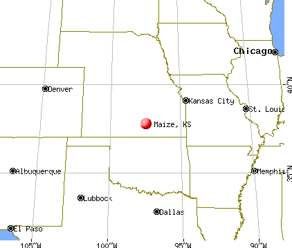 Maize, Kansas map