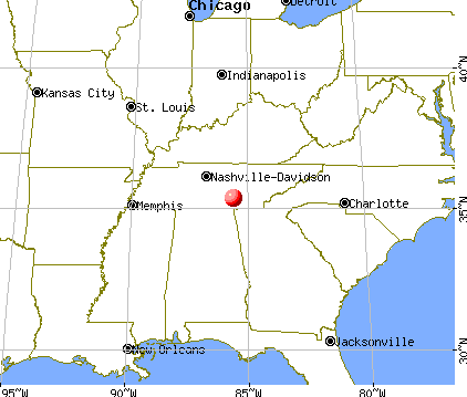 Gruetli-Laager, Tennessee map