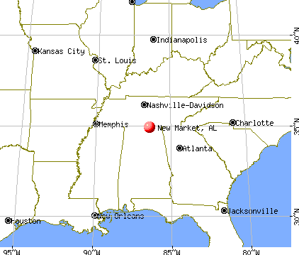 New Market, Alabama map