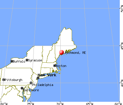 Richmond, Maine map