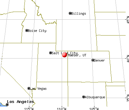 Maeser, Utah map