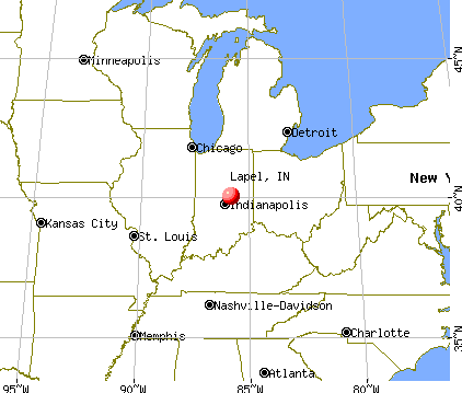 Lapel, Indiana map