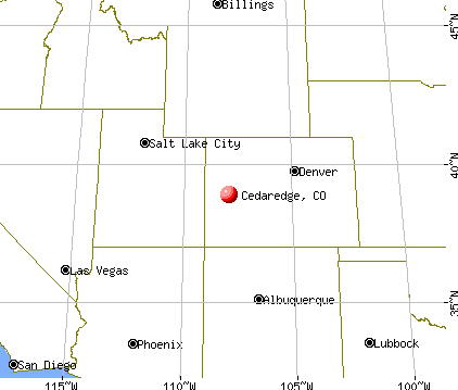 Cedaredge, Colorado map