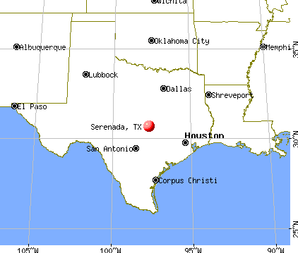 Serenada, Texas map