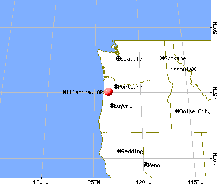 Willamina, Oregon map
