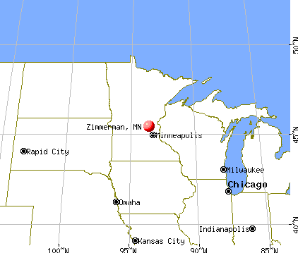 Zimmerman, Minnesota map