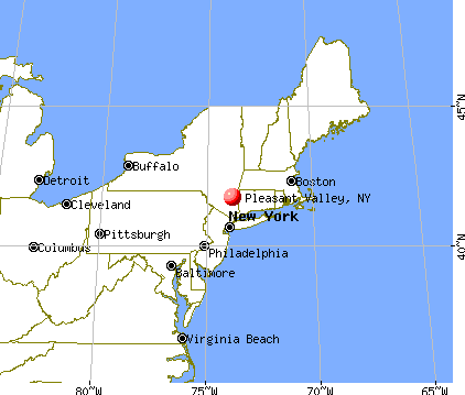 Pleasant Valley, New York map