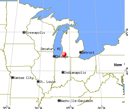 Decatur, Michigan map