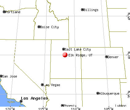 Elk Ridge, Utah map