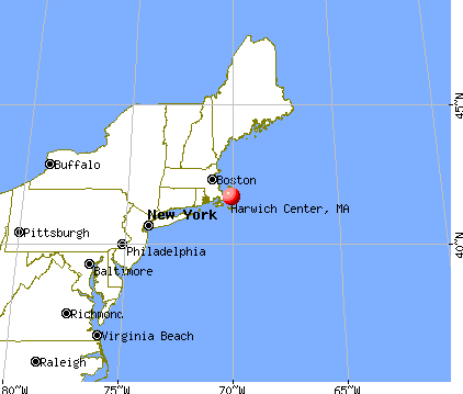 Harwich Center, Massachusetts map