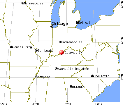 Galena, Indiana map
