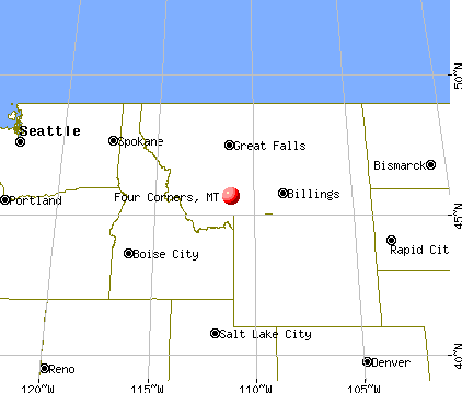 Four Corners, Montana map