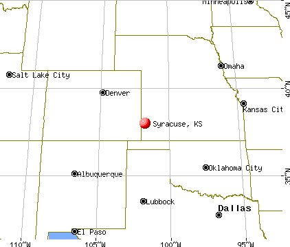 Syracuse, Kansas map