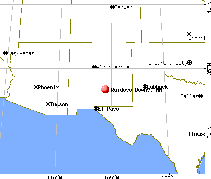 Ruidoso Downs, New Mexico map