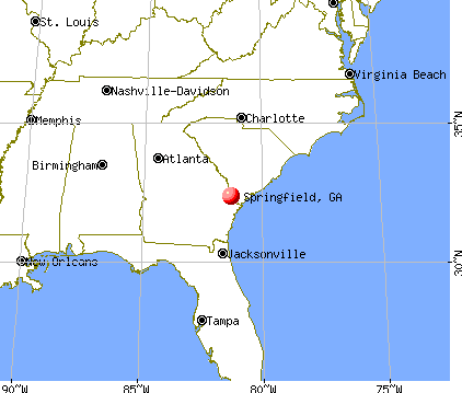 Springfield, Georgia map