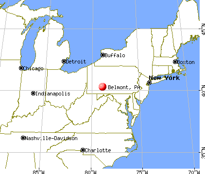 Belmont, Pennsylvania map