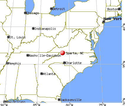 Sparta, North Carolina map