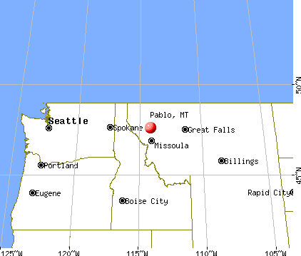 Pablo, Montana map